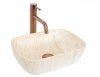 REA - Umywalka nablatowa BELINDA MINI Travertine Matt
